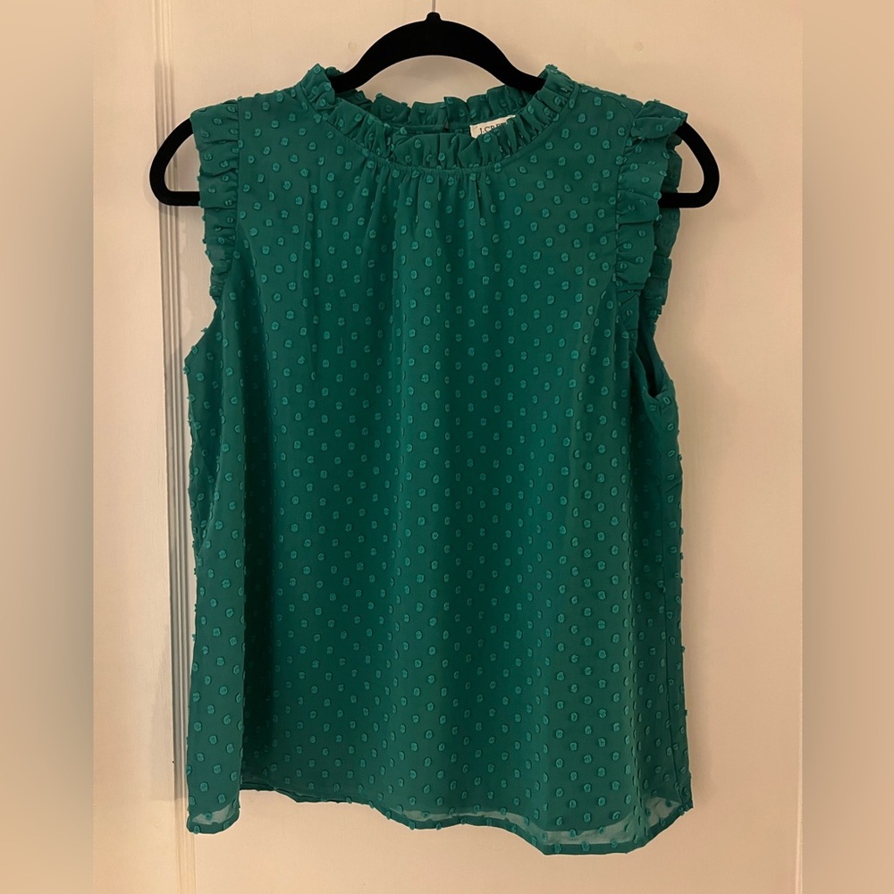 JCrew Sleeveless Top - Dark Teal - Size Small - NWT